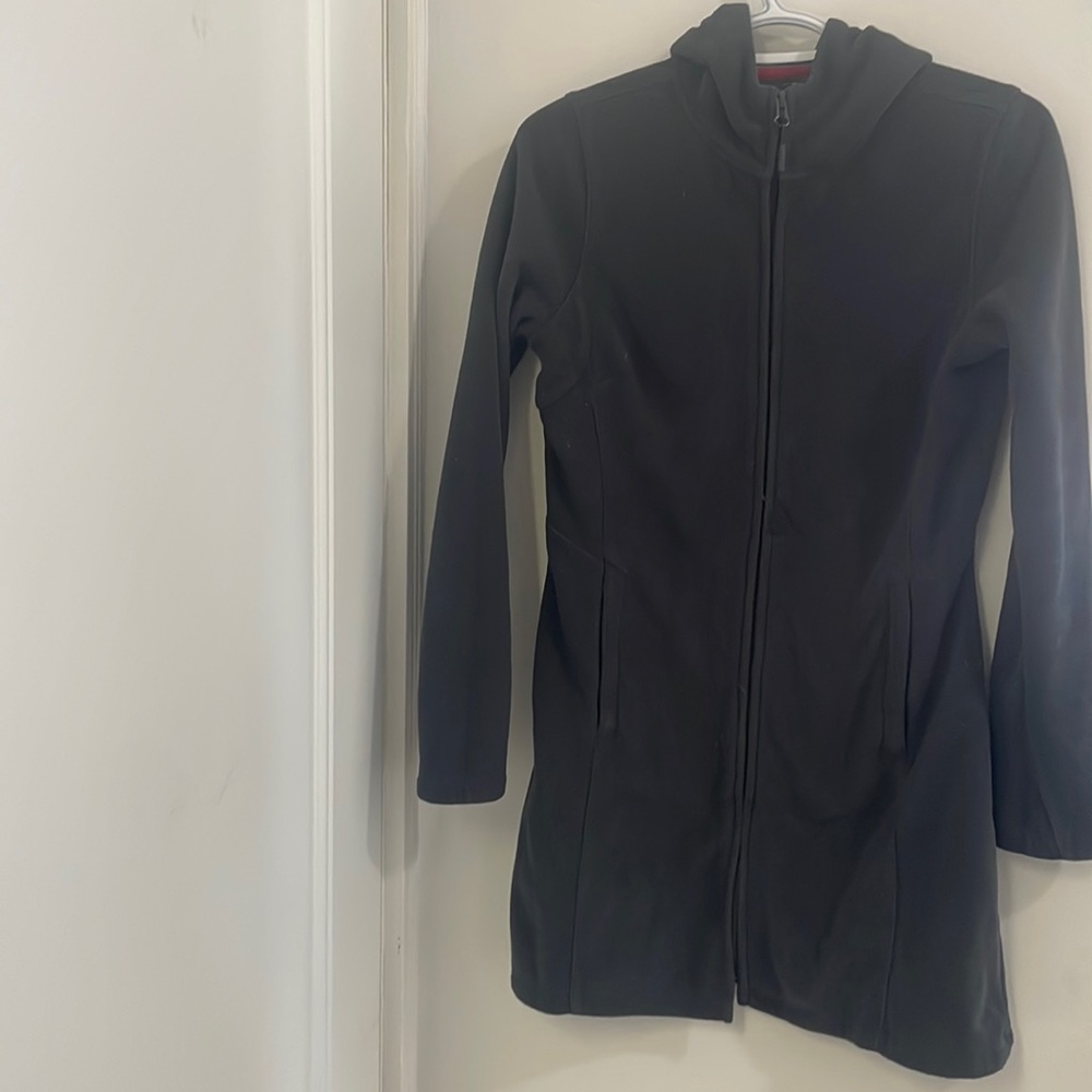 Long fleece zip up